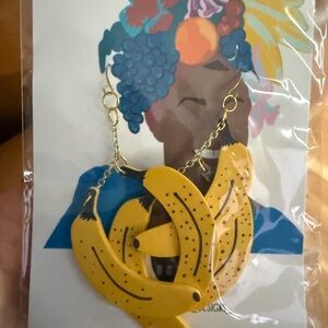 Yellow Banana Earrings